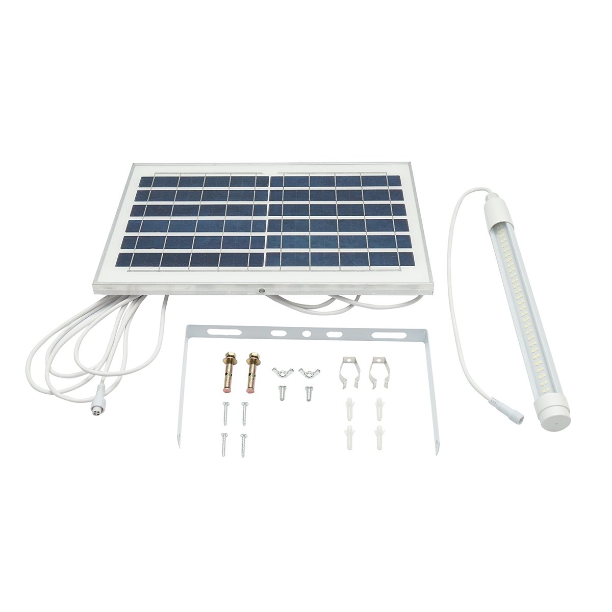 Proiector led de 80W cu panou solar 10W, baterie 6000 mAh si cablu 5m IP65 Breckner Germany